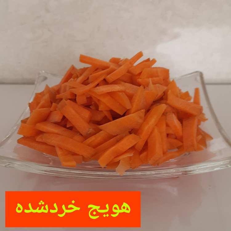 هویج خلال شده آماده طبخ